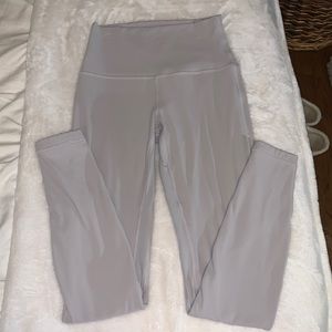 lululemon white/gray align leggings size 4 28”